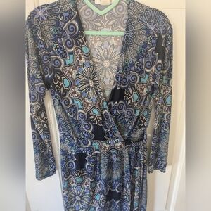 Abbelline Paisley Medallion Wrap Dress – XS